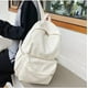 thumbnail image 3 of LHSHID Preppy Corduroy Backpack Large Aesthetic Backpack Fit 15.6 inch Laptop College Backpack Cute Book Bag Casual Daypack (White,One Size), 3 of 7