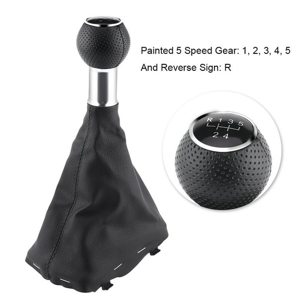 Pomo De Cambio De Marchas Para Coche, Bota De Polaina, Kit De Palanca De Cambios De 5 Velocidades Para