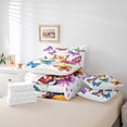 thumbnail image 5 of Butterfly Comforter Set 7 Piece Bed in a Bag Twin,Watercolor Tie Dye Bedding Sets Rustic Aesthetic Animal Sheet Set with Comforter, 5 of 5