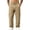 Khaki, variant on Cargo Pants for Mens Solid Color Multi Pocket Elastic Waist Drawstring Outdoor Workout Pants Casual Straight Leg Athletic Pants for Hiking