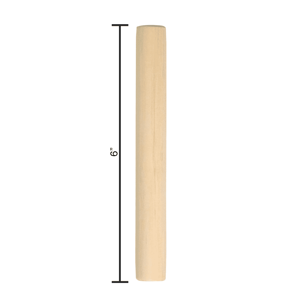 Basic Beat 6" Maple Lummi Sticks, 12 Pairs - Durable Classroom Percussion Tool for Kids