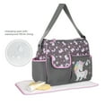 thumbnail image 5 of Baby Boom Happy Unicorn Duffle Unisex Diaper Bag - Gray Print, Infant, Toddler, 5 of 10