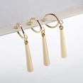 thumbnail image 2 of 3 PCS Zoro Clip On Earrings Real Piercing One Piece Zoro Cosplay Earring Gold Dangle For Women, 2 of 2