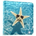 thumbnail image 2 of Leather Cover Photo Album 80 Pockets 4x6 Photos Bookshelf Picture Album Starfish with Sunglasses, 2 of 9