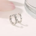 thumbnail image 4 of Grandest Birch 1Pc Ear Cuff C Shaped Shiny Copper Double Layer Rhinestone Ear Clips for Women Copper,Rhinestone Gold, 4 of 7