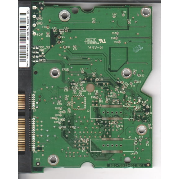 WD1500ADFS-00SLR5, 2061-701453-A00 AE, WD SATA 3.5 PCB