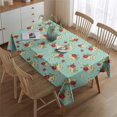 thumbnail image 2 of Pioneer Flower Floral Print Pattern Rectangle Tablecloth 60"x84", Waterproof Polyester Table Cloth, Wipeable Spillproof for Dining Camping Indoor Outdoor, 2 of 5