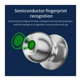 thumbnail image 3 of Control Fingerprint Round Door Knobs Rotation Lock Knobset Handle Metal Knob with Phycial Key ,Easy Installation, 3 of 7