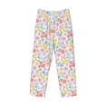thumbnail image 2 of Vsdgher Retro Floral Print Mens Pajama Pants Sleep & Lounge Pants, PJ Bottoms With elastic waistb and Pockets, 2 of 5
