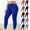 Blue, variant on QQNHM Plus Size Yoga Pants For Women Elastic Waist Leggings Stretch Slim Athletic Work Trousers