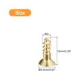 thumbnail image 2 of Uxcell 40Pack M3 x 10mm Tornillos de cabeza plana de bronce con ranura para madera, tornillo autorroscante, 2 of 6
