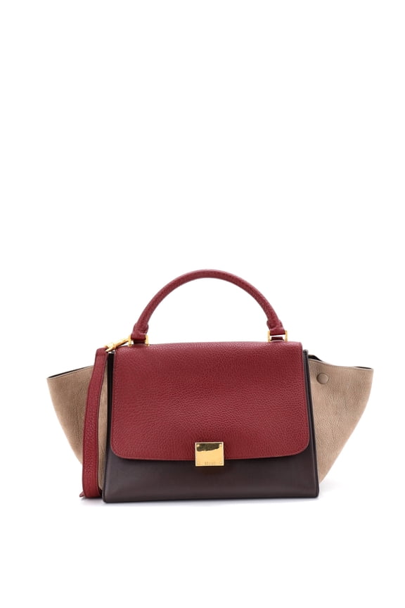 Pre-Owned Tricolor Trapeze Bag Leather Small By Rebag