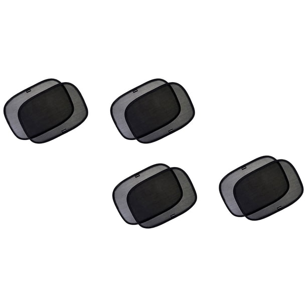 Scienceny Paquete de 4 parasoles para ventana lateral de automóvil extraíbles autoadhesivos internos transpirables parasol transparente negro Automoción decorativa y accesorios Transparencia Negro Scienceny VI015593-01