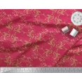 thumbnail image 3 of Soimoi polyester Crepe Fabric Filigree Damask Printed Fabric 1 Yard 42 Inch Wide, 3 of 3