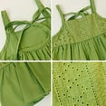 thumbnail image 6 of MAGAZINE Summer Baby Girls Pure Color Sling Tops Comfortable Breathable Halter Belt Blouse, 6 of 6