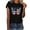 Black-Clearance, variant on Fartey Womens 4th of July Shirts Red White and Blue Butterfly Graphic Tees Independence Day Patriotic Tops Dressy Casual Short Sleeve Crew Neck Holiday T Shirts Army Green XXL