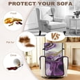 thumbnail image 5 of TSOVTHRID Purple Gold Marble Texture Print Recliner Slipcover Non Slip Lazy Boy Chair Covers for Reclining Chair with Pocket Soft Couch Cover 1 Seat Recliner Sofa Slipcovers for Living Room, 5 of 7
