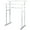 Chrome, variant on Kingston Brass Edenscape SCC8248 Pedestal Steel Construction Towel Rack, Brushed Nickel