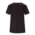 thumbnail image 4 of Pompotops Mode T-shirt Décontracté à Manches Courtes Col en V pour Femmes Été, 4 of 4