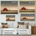 thumbnail image 5 of Designart "Minimalist Country Charm Of The Red Barn" Barn Picture Framed Wall Decor, 5 of 5