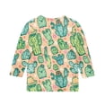 thumbnail image 4 of CCRFTGI Cute Teen Girl Shirts Size 7 3/4 Sleeve Fruit Print Tween Girls Trendy Clothes Tee Tops Summer Trendy Loose Comdy Crew Neck T-Shirts Green 5-6 Years, 4 of 4