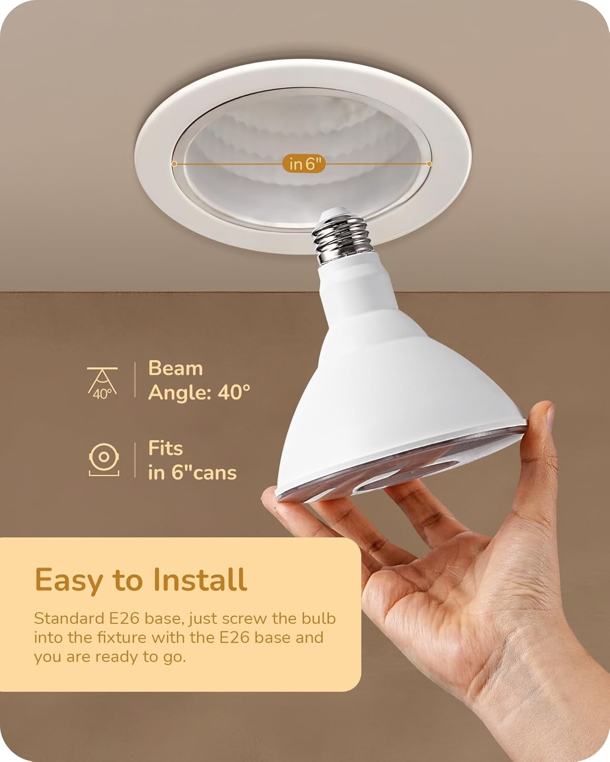 Flood Light Bulbs, PAR38 LED Outdoor Flood Light Bulbs, 120W Equivalent Dimmable Waterproof for Patio Yard Porch Driveway Garage, 3000K Warm Light 18W 1800LM E26 Base, 4 Pack, ETL Listed