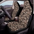 thumbnail image 4 of POLERO Elastic High Back Car Seat Cover for Interior Accessories, Polyester Fabric Washable Durable Car Seat Covers, Hunting Camo Leaf Pattern, 4 of 12