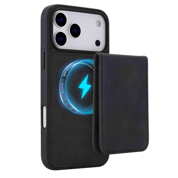 Case For IPhone 17 Pro Max/17 Pro/17 Air/17, PU Leather Shell With Anti-Scratch Card Insertion RFID Blocking Cover