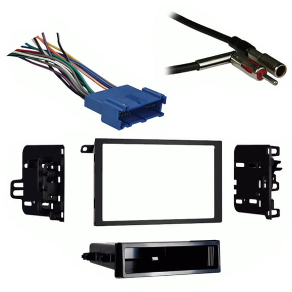Fits Oldsmobile Alero 1999-2000 Metra Double DIN Dash Kit with Harmony Radio Harness
