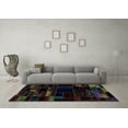 thumbnail image 3 of Ahgly Company Indoor Square Patchwork Light Blue Transitional Area Rugs, 4' Square, 3 of 4
