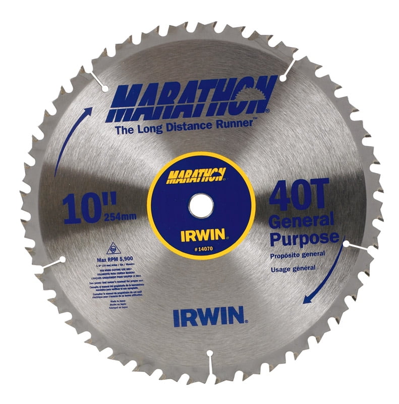 8 1/4-inch, IRWIN Tools Classic Series Carbide Table Miter Circular Saw Blade 