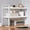 White, variant on PONPRNGY Desktop Organizer Shelf, 2-Tier Multipurpose Wood office Desk Storage Rack,Small Computer Desk Bookshelf, Cubicle Decor Aesthetic Bookcase for Home office