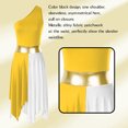 thumbnail image 7 of iiniim Women's Liturgical Praise Dance Dress Tunic Worship Color Block Lyrical Dance Costume Performance Yellow XXL, 7 of 7