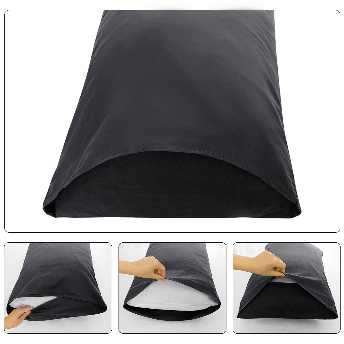 Unique Bargains Body Pillow Covers Egyptian Cotton Pillowcases Set of 2