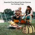 thumbnail image 7 of Enroslu Sturdy Waxed Canvas Firewood Log Carrier, Durable Firepalce Wood Bag with Reinforce Duty Straps, 7 of 7