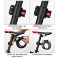 thumbnail image 2 of Para Bicicleta, Candado De Seguridad Multiusos Para Bicicleta, Candado De Cuerda Para Bicicleta Sin Llave Con Luz Led Para Bicicletas Al Aire Libre Yuarrent OD006444-00, 2 of 6