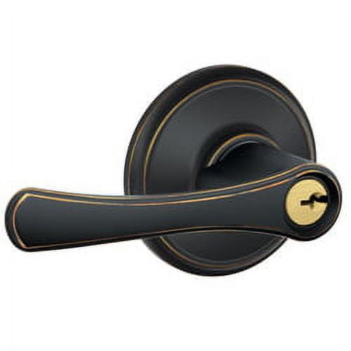 Schlage F51A F Series Avila 716 Entry Door Lock Aged Bronze