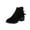 Black, variant on Fesfesfes Boots Women Large Size Solid Color Flannelette Mid-calf Boots Non-slip Boots With Thick Heels 8.5(42)