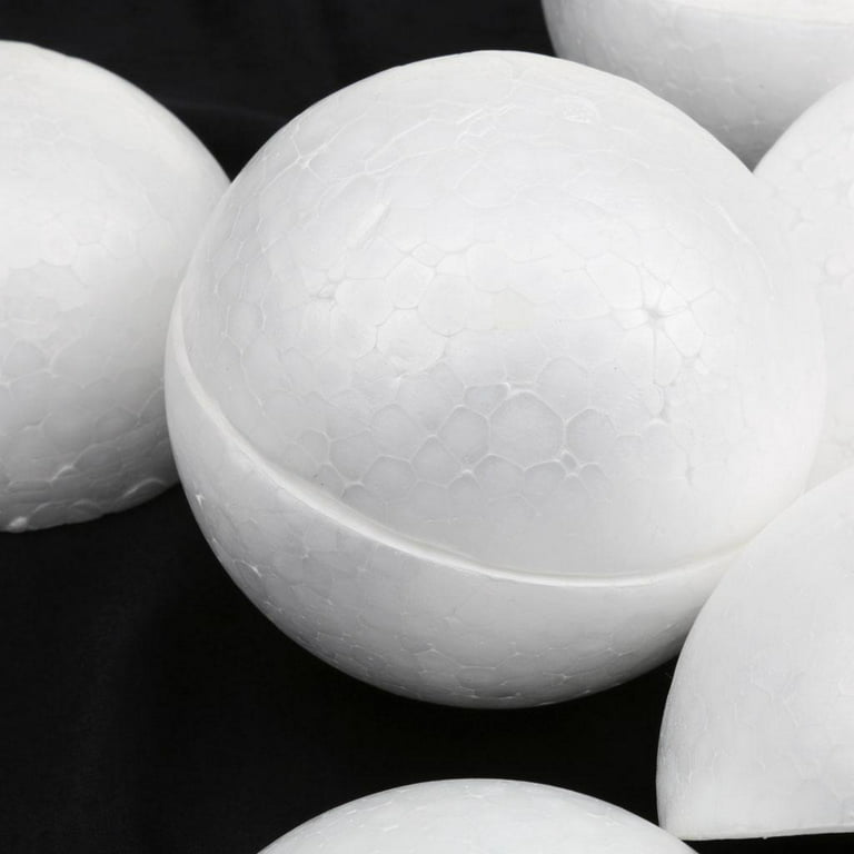 Foam Balls Half 5cm 10cm Small Foam Balls Small Balls Foam Craft, Size: As described, White