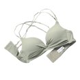 thumbnail image 4 of Sujetador sin costuras Wireless Thicken Sexy Hacer subir Underwear Lencería elástica transpirable, Verde, 75B Eigraketly AP001256-10B, 4 of 7