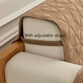 thumbnail image 3 of Dowbom Waterproof Couch Cover,1-Piece Quilted Sofa Cover for 3 Cushion Couch Furniture Protector Universal Non-slip Anti-Scratch thick Sofa Slipcover for Pets Cat Dog Kids-53x190cm(21"x74")-Camel, 3 of 8