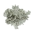 thumbnail image 1 of 50 PCS Tibetan Silver OM (AUM) Yoga Lotus Flower Charms Haciendo DIY Sunnimix flor de loto encanto a granel, 1 of 7