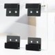 thumbnail image 4 of SZTXJ 6 Pieces Heavy Duty Stainless Steel Tile Hooks Wall Hooks Metal Device Holder U-Shaped Corner Bracket for Bathroom and Kitchen Garage (Black), 4 of 5