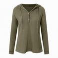 thumbnail image 4 of Godom Womens Hoodies Pullover Sweaters Tunic Tops for Women Loose Fit Dressy Oversized Sweatshirt with Buttons, 4 of 7