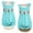 Turquoise, variant on Homieway Salt and Pepper Shakers Set, Glass Bottom Salt Shaker with Stainless Steel Lid for Kitchen Gadgets Cooking Table, RV, Camp,BBQ Refillable Design, Green
