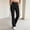 Black, variant on YHAJDS Womens Workout Gym Yoga Pant Solid Color Stretchy Casual Trousers With Pockets