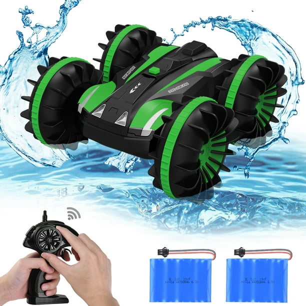 2.4G RC Car Boat Land Water RC Stunt Car Double Sided ...