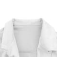 thumbnail image 6 of SwiftWear Women's Faux Suede Cropped Jacket Casual Lightweight Fashion Shacket Button Down Outerwear Trendy Overshirt​​, White, 6 of 7
