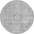 thumbnail image 1 of Ahgly Company Indoor Round Abstract Gray Modern Area Rugs, 5' Round, 1 of 4