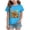 Sky Blue, variant on larppty Boys Girls Halloween T-Shirt Kids Sunflower Pumpkin Face Graphic Shirt Spooky Season Tee Funny Print Short Sleeve Tops (Black,2-3 Years)